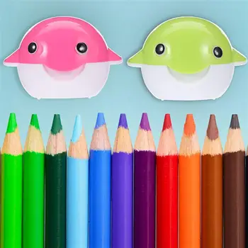 

6Pcs Cute Lovely Animals Plastic Pencil Sharpener Creative Stationery For School Kids Support Wholesale