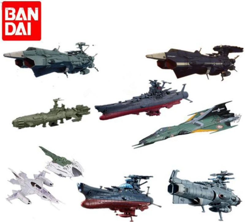 Оригинальный космический линкор Bandai 2202 Yamato MECHA Karakrum класс ПВХ собранная модель