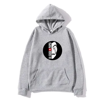 

Fashion Autumn Hoodies Mens Sweatshirt La Casa De Papel Print Pullover Hoodie Men/Women Casual Streetwear Hip hop Clothing