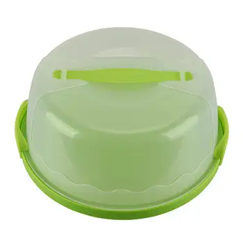

10 Inch Colorful Plastic Cake Storage Case Cake Container Silicone Container Portable Carry Box for CupCake Kitchen Accessories