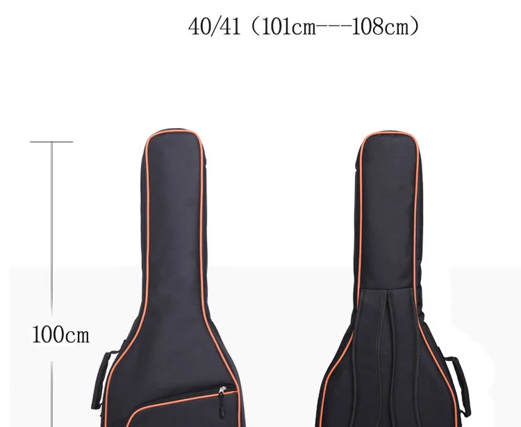 Ткань Оксфорд Акустическая гитара Gig Bag мягкий чехол двойные плечевые ремни Мягкий гитарный водонепроницаемый рюкзак красочный Gig Bag