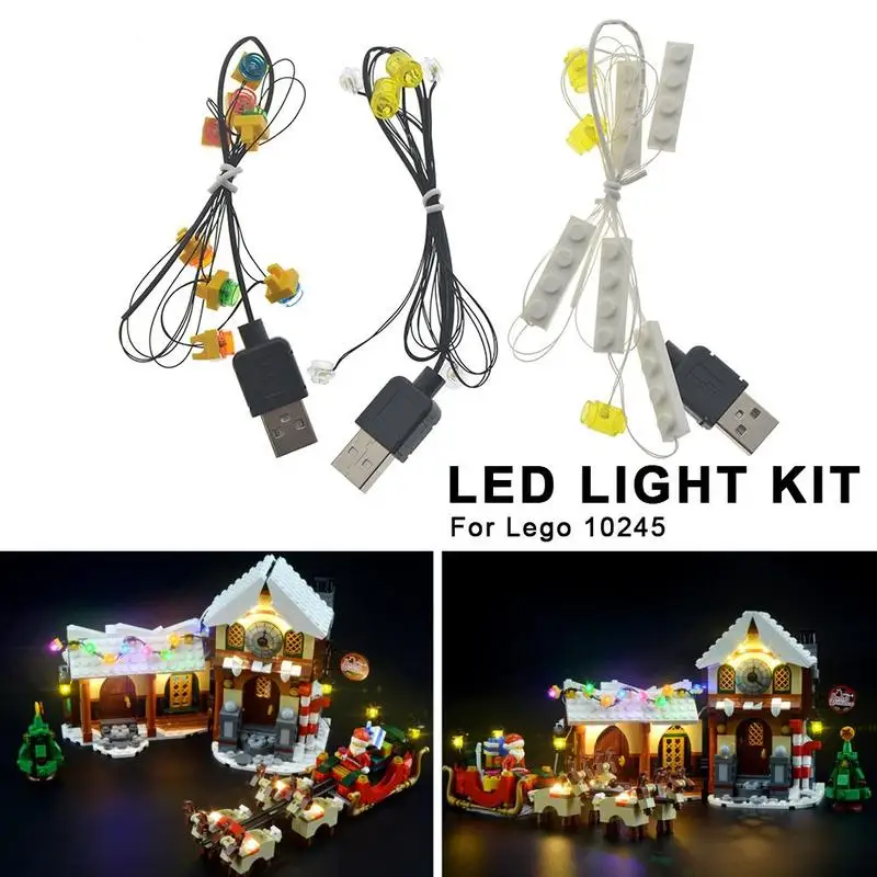 

LED Light Kit For LEGO 10245 Christmas Santa's Workshop DIY Luminous Assembled Building Blocks Light Kit Building Block Supplies