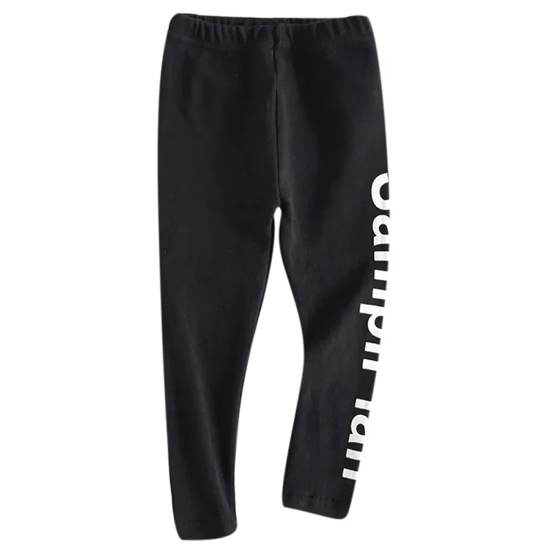 Autumn Toddler Baby Girls Letter Pattern Pants Leggings Children Cute Stretchy Trousers Bottoms