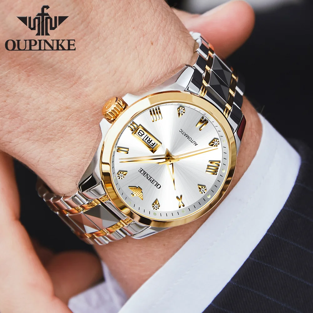 OUPINKE Automatic Watches for Men Starry Sky Luxury Mechanical