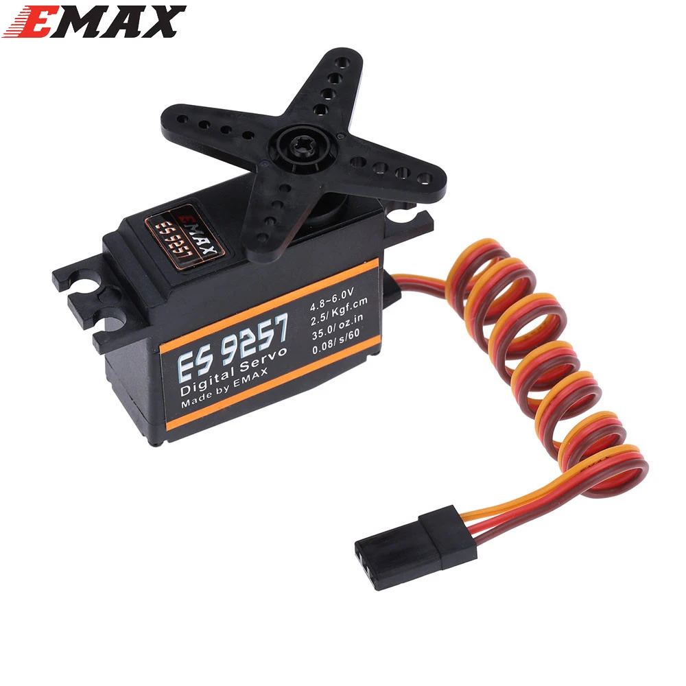

1pcs EMAX ES9257 Plastic Digital Bearing Micro Tail Servo for RC Align Trex 450 Helicopter