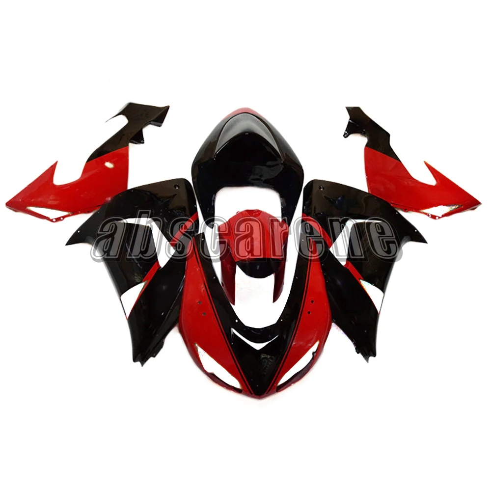 Мотоцикл полный обтекатель комплект для Kawasaki ZX10R 2006 2007 ZX-10R 06 07 ABS пластик впрыска Cowlings Глянец Красный Черный Carenes