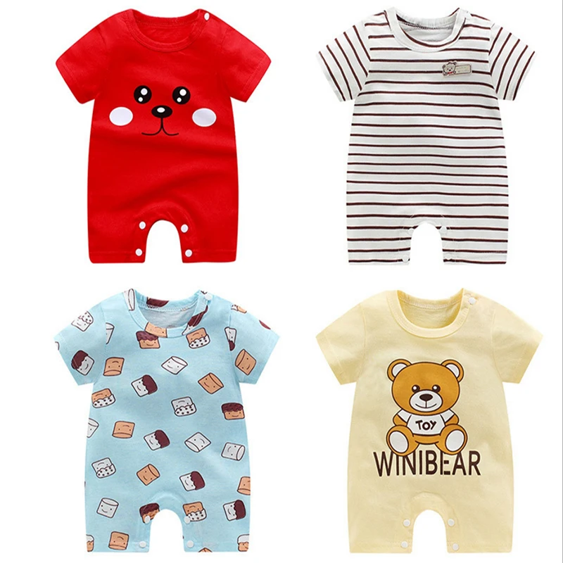 Summer Baby Rompers Boys Girls Jumpsuits Newborn Short sleeve Baby Climbing Clothes Baby Romper Infant Costumes Pajamas Summer Baby Rompers Boys Girls Jumpsuits Newborn Short sleeve Baby Climbing Clothes Baby Romper Infant Costumes Pajamas