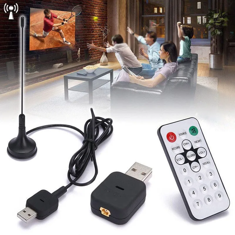 Профессиональный цифровой ТВ-тюнер USB2.0 DVB-T+ DAB+ FM RTL2832 R820T2 SDR RTL-SDR