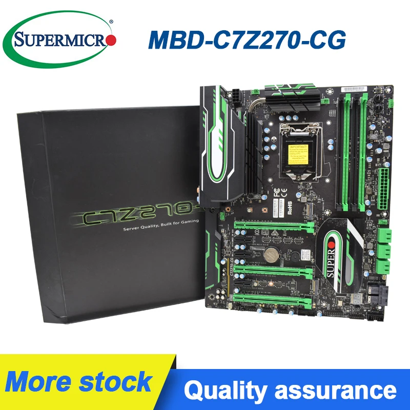 Материнская плата для SuperMicro C7Z270-CG LGA 1151 DDR4 64 Гб PCI-E 3 0 USB microATX Intel Z270 материнская 6-го