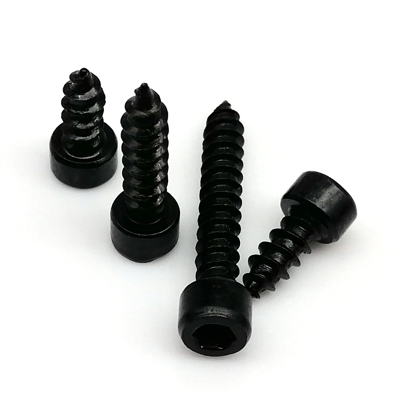 M2 M2.6 M3 M3.5 M4 M5 M6 Black Carbon Steel Allen Hex Hexagon Socket Cap Round Head Self Tapping Wood Screw L=4-50mm 10/50pcs hex socket screw hexagon socket screw self tapping screw tapping screws hexagon socket head screw