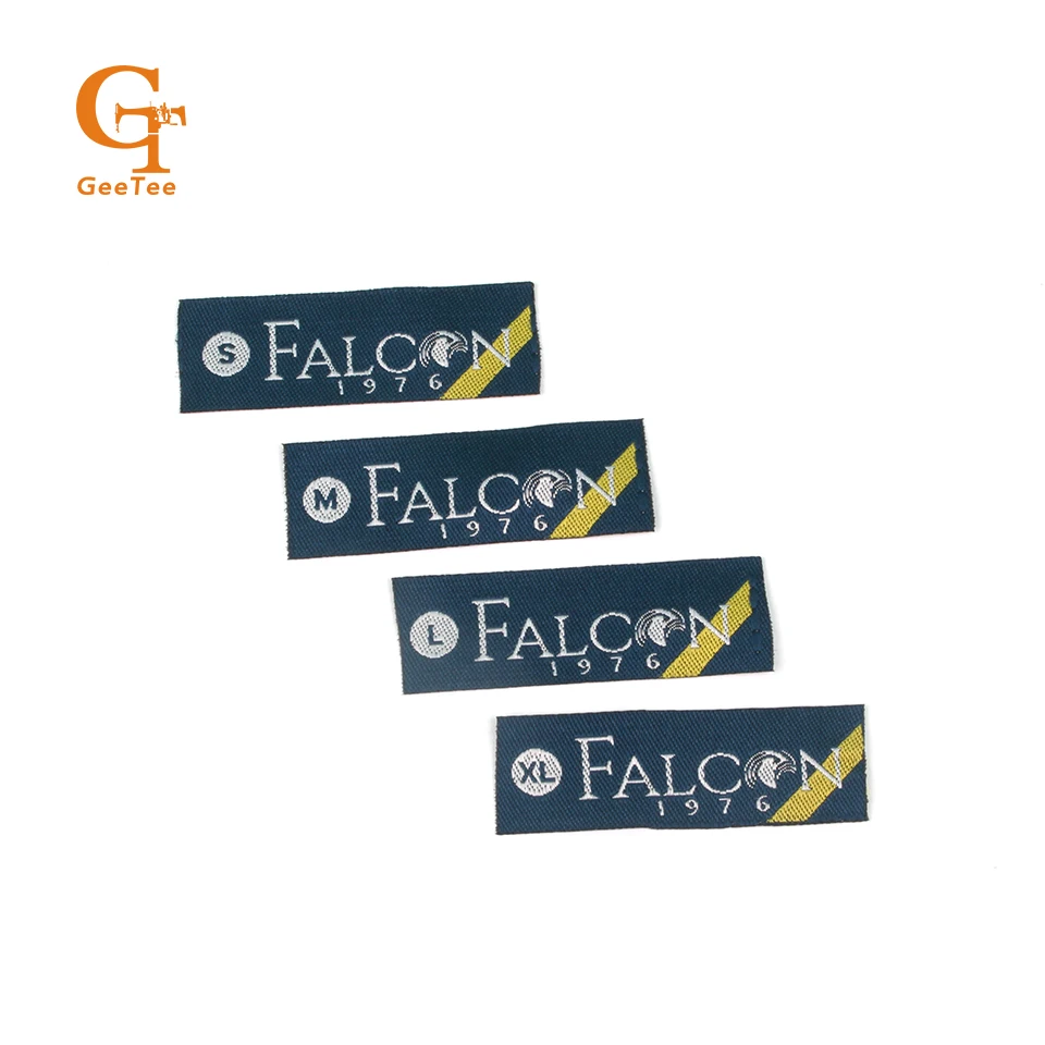 

Разные размеры, Пользовательский логотип, одежда, тканые тканевые этикетки, этикетки