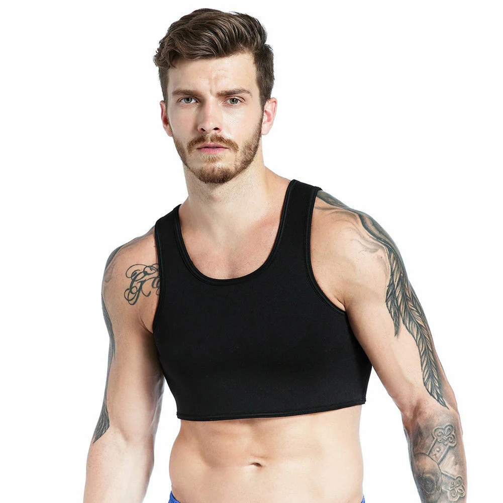 

Basketball Protective Gear Neoprene Black Chest Support Sports Braces Fitness Training Breathable Football Men Vest Running