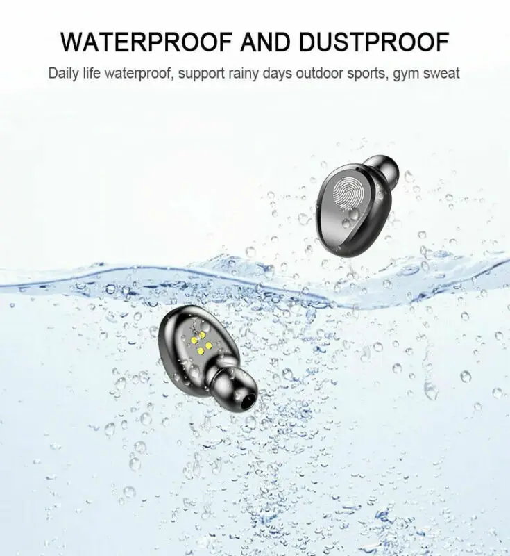 5 0 Bluetooth Wireless Earphone F9 TWS Wireless Headphone Bluetooth LED Display With 2000mAh Power Bank Headset With Microphone