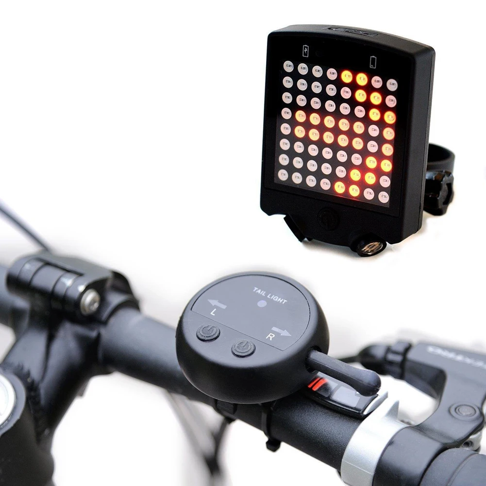 Perfect New 64 LED x Wireless Remote Bicycle Light  Bicycle Rear Tail Light Bike Turn Signals Safety Warning Light 4