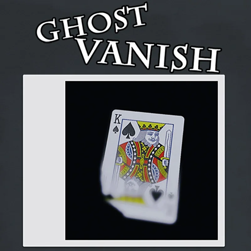 Ghost Vanish Magic Tricks Playing Card Disappearing Magician Close Up Street Illusion Gimmick Mentalism Puzzle Toy Magia Card