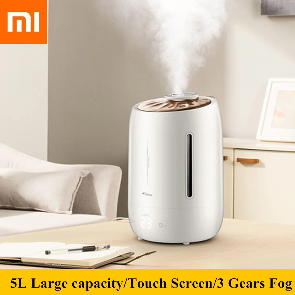

Xiaomi Deerma Ultrasonic Humidifiers 5L Large Capacity Touch Screen Humidifier Air Aroma Diffuser Purifier Mist Maker