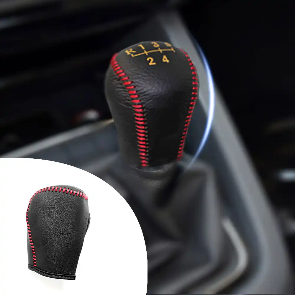 Muchkey革ギアシフトノブカバーmtティグアン12 13 14 15 6速マニュアルシフトレバー Gear Shift Collars Aliexpress
