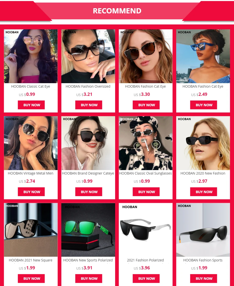 big sunglasses for women HOOBAN 2020 Fashion Heart Shape Women Sunglasses Brand Designer Lovely Rimless Sun Glasses For Female Vintage Pink Ladies Shades round sunglasses
