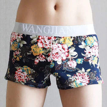 

Men Boxers Shorts Underwear Men Homewear Underpants Printed Men Boxer Cuecas Cotton Soft Male Panties Homme Underwear Men