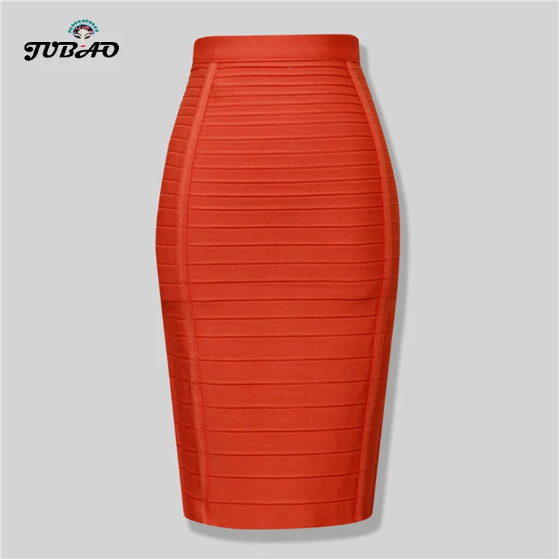 

Top quality Bandage Skirts black red blue Knee Length Sexy Women clothes Party Pencil High Stretch Skirt Ladies 2020 winter new