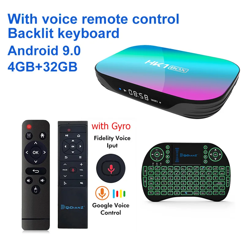 4G 32G MT12 I8 Smart tv BOX hk1box Android 9,0 1000M Amlogic S905X3 8K Dual Wifi BT Netflix быстрая приставка hk1 x3 PK HK1MAX H96 a95x - Цвет: 4G 32G MT12 I8