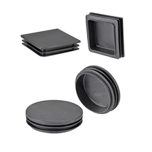 Uxcell 4/10/24 шт. насосно-компрессорных труб разъем круглый конец сообщения кепок 70/74/76 мм Диаметр Пластик для поручень лестницы Newel ограждения трубки черного цвета