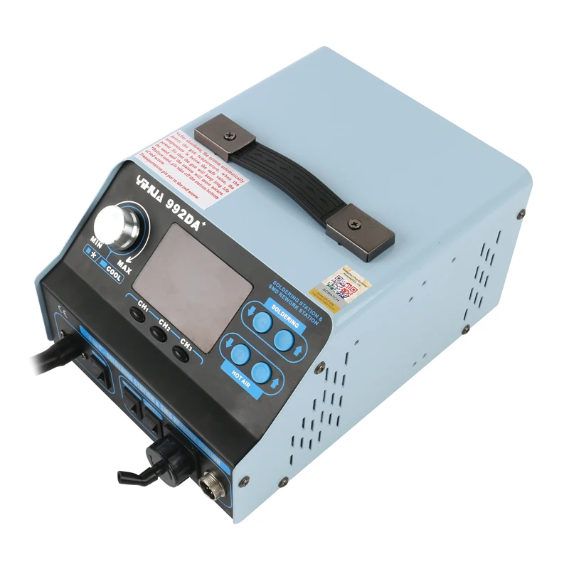 Паяльник YIHUA 992DA + 4 в 1 с цифровым регулируемым дисплеем паяльная станция горячим