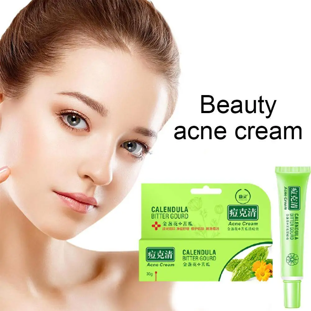 

30g Acne Keqing Acne Cream Bitter Ginseng Scutellariae Extract Whitening Care Skin Acne Care Face Cream Treatment B0U4