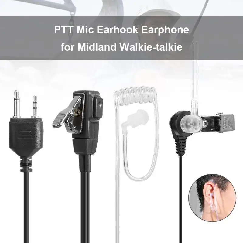 Горячая продажа 2 Pin Hands Free охранная Гарнитура ухо висячие в течение длительного