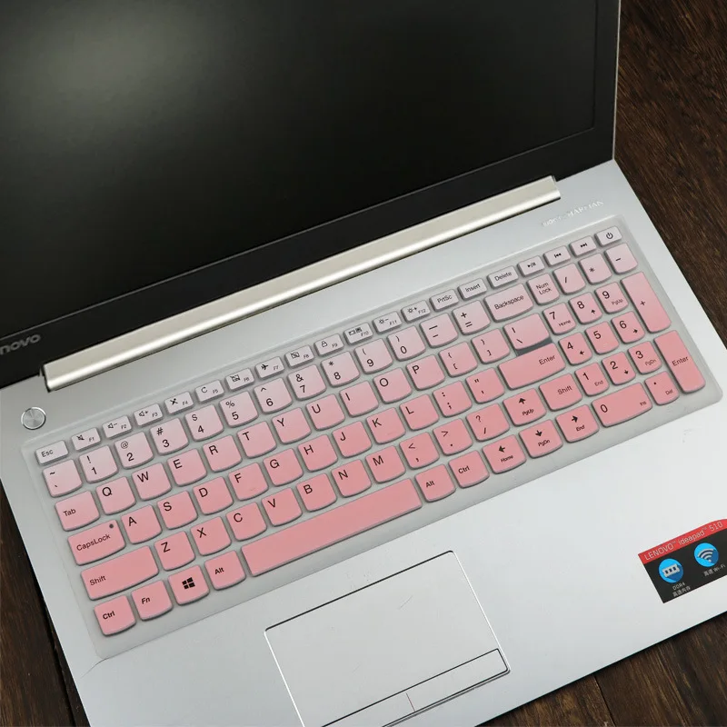 Gradual Pink Защитный чехол для клавиатуры ноутбука lenovo Ideapad 310 15 510 15 110 15 17 ноутбук 15 ''15,6 дюймов аксессуары для ноутбуков - Цвет: Gradual Pink
