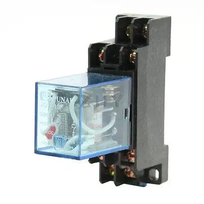 

AC 220V/240V Coil 8 Pin DPDT General Purpose Power Relay JQX-13F w Socket