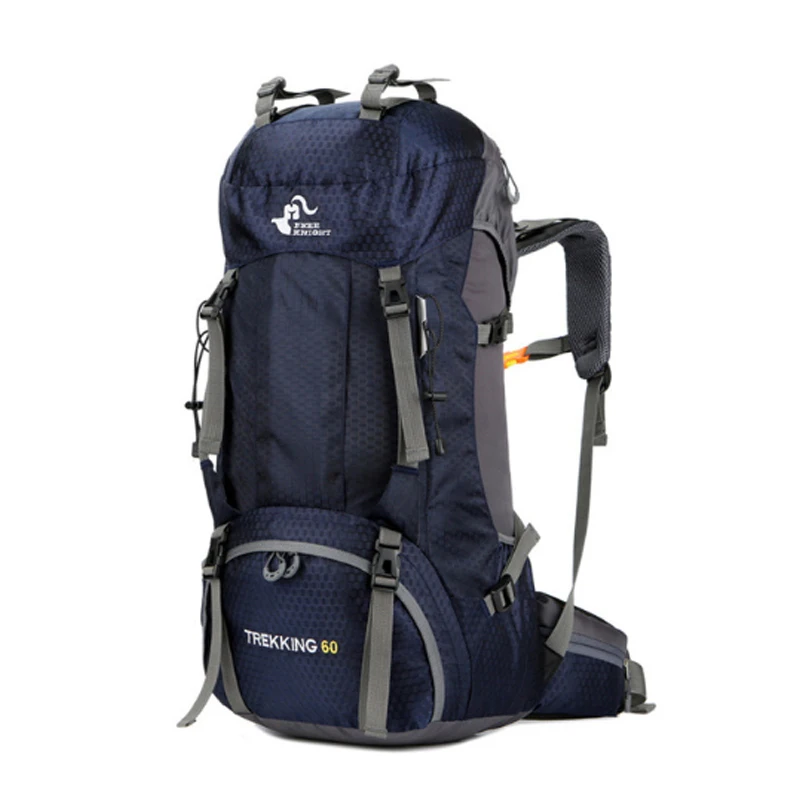 New 50L& 60L Outdoor Backpack Camping Climbing Bag Waterproof Mountaineering Hiking Backpacks Molle Sport Bag Climbing Rucksack - Цвет: Серебристый цвет