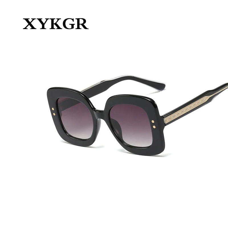 XYKGR, модные, с рисовыми ногтями, большие квадратные солнцезащитные очки,, женские, высокое качество, солнцезащитные очки, тренд, градиентный цвет, солнцезащитные очки, UV400