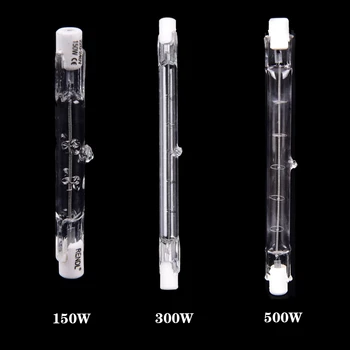

150W 300W 500W Halogen Lamp 78MM Double Ended Linear R7s Halogen Light Bulb AC220-240V Household Decor R7s Halogen Bulb