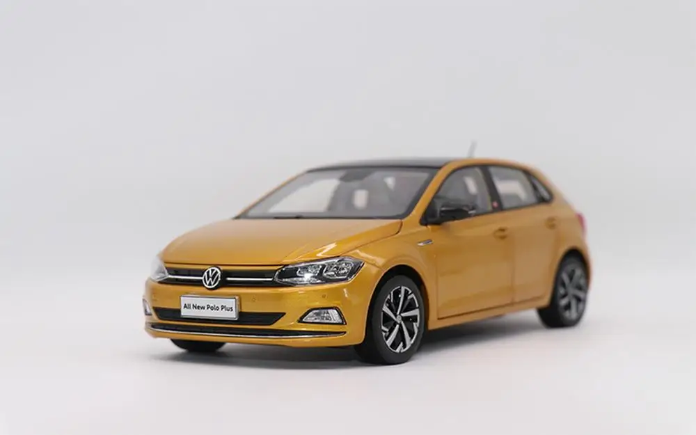 1/18 VW Volkswagen все новые Polo Plus литая модель автомобиля коллекция игрушек подарок