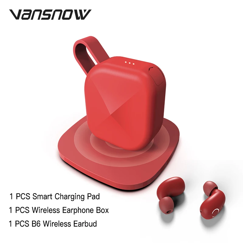 Red B6 Earbud Высокая производительность B6 IPX7 водонепроницаемый TWS наушники беспроводные наушники Bluetooth 5,0 Поддержка Aptx/AAC 45h время ожидания для IOS/Android - Цвет: Red B6 Earbud