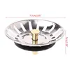 Kitchen Stainless Steel Basin Drain Dopant Sink Strainer Basket Waste Filter 1