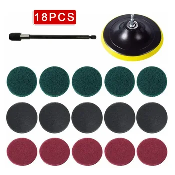 

New Arrival High Quality 18Pcs 5 Inch Polishing Waxing Buffing Sponge Pads Kit For Compound Car Polisher