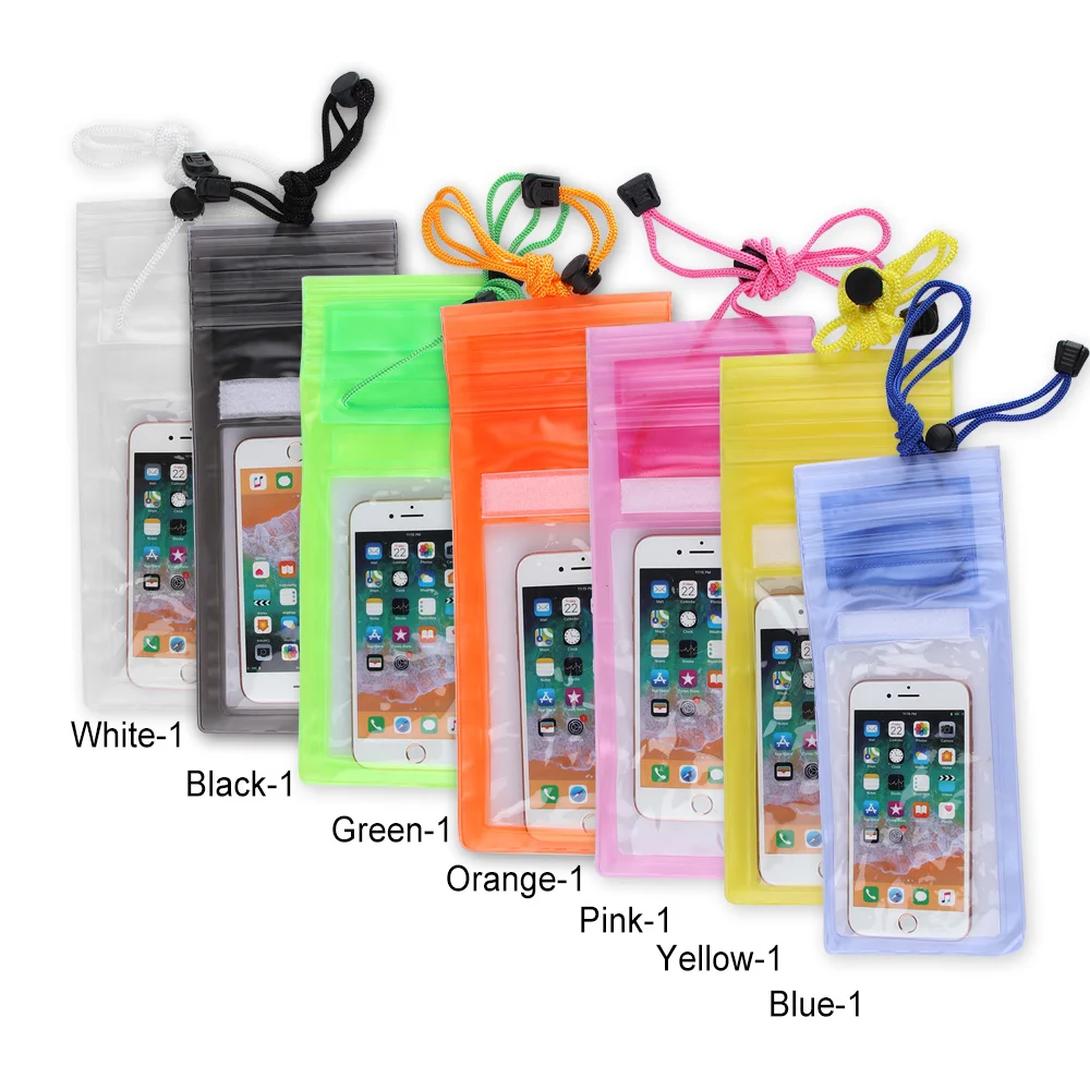 1Pcs Cell Phone Case Cover Under Water Proof Dry Pouch Bag Case PVC Sport Convenient Cover Protector Holder For Cell Phone