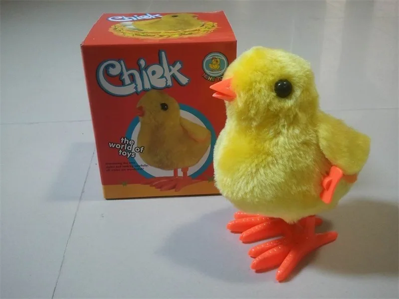 

Spring Yellow Big Hen Winding Plush Big Hen Wind-up Toy Stall Children'S Educational Toy