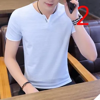 

T-shirt men's tide brand Korean version of the trend of fashion personality t-shirt male dx