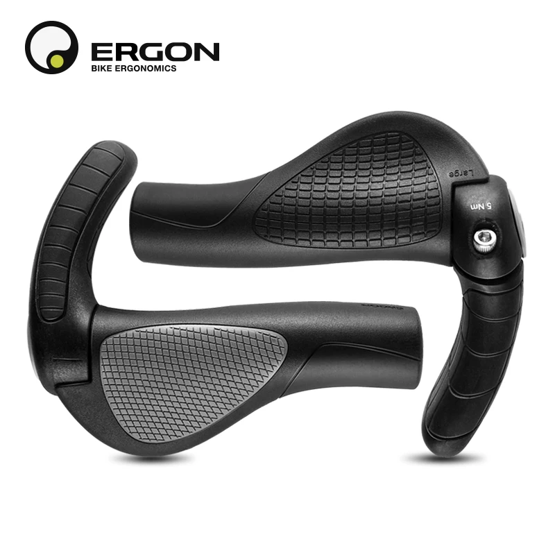 Vhbw 2x Poignées de guidon pour vélo et VTT - Poignee avec cornes bar-ends,  ergonomique, noir