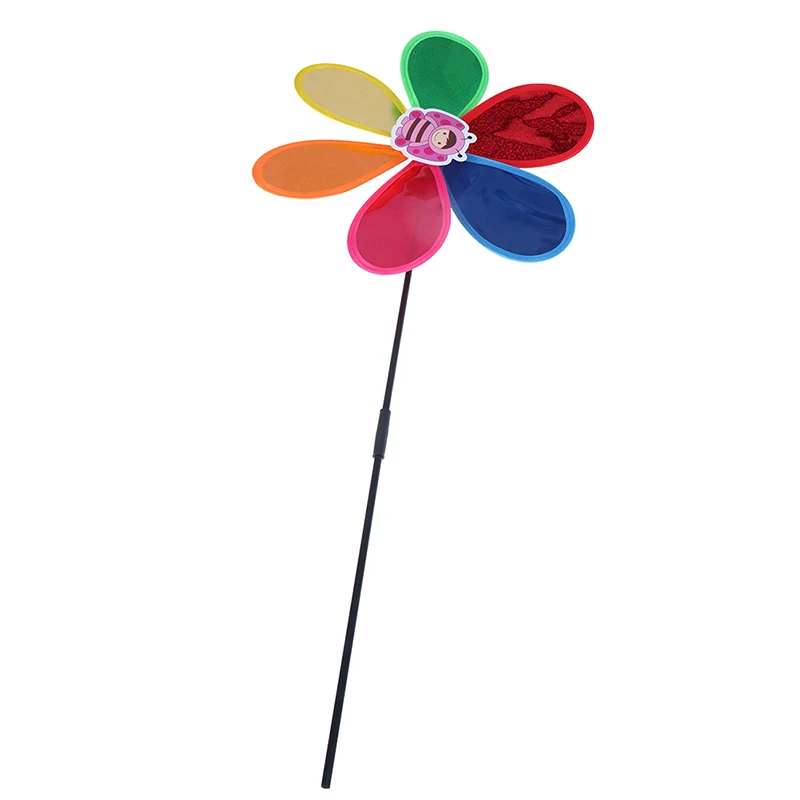 Colorful Rainbow Dazy Flower Spinner Wind Windmill Home Garden Yard Outdoor Decor Toys Kid Children Gift |