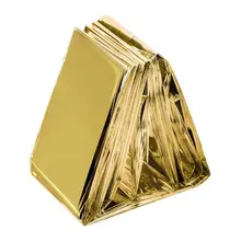 Одеяло для аварийного выживания(5 шт.) сохраняет тепло тела, Майларовый Водонепроницаемый дождевик, подходит для походов, аптечка Golde