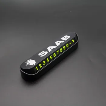 

Car Styling Temporary Parking Card Phone Number Card Plate Park Stop For SAAB 9-3 93 9-5 9 3 9000 9 5