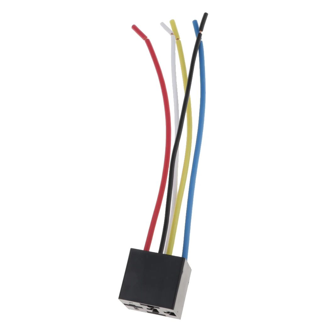 MagiDeal Car Automotive Truck 80Amp SPDT Relay Harness Socket For HG4185C