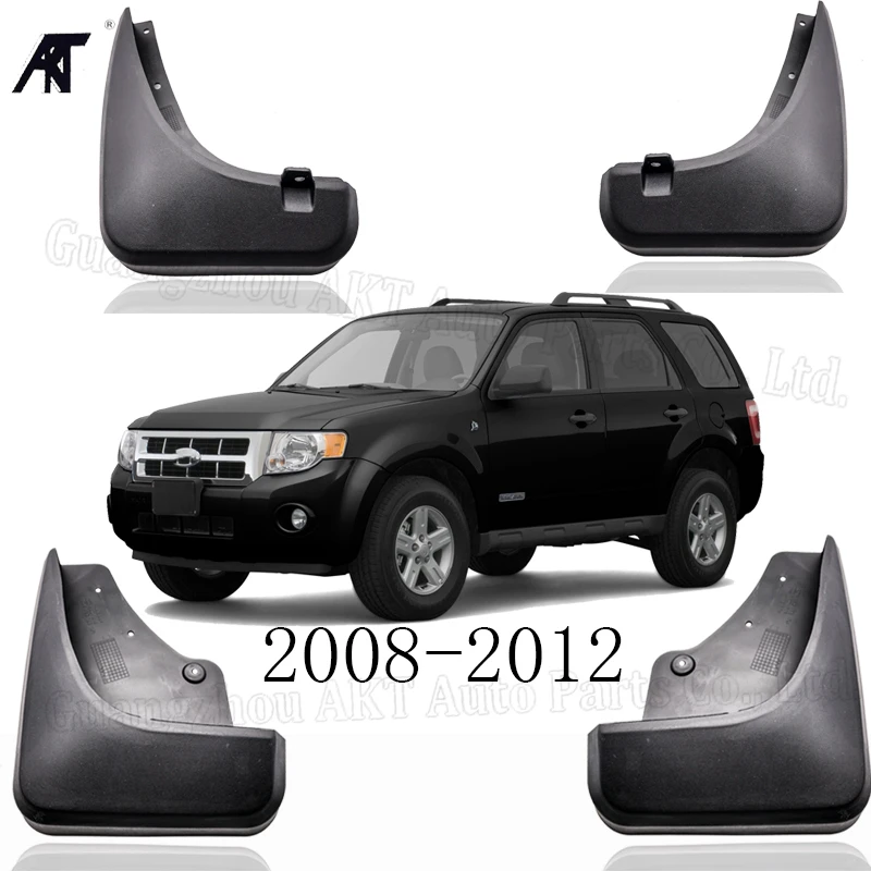 Car Mud Flaps For Ford Escape 2008-2012 Mercury Mariner 2009 2010 2011  Mudflaps Splash Guards Front Rear Mudguards Fender