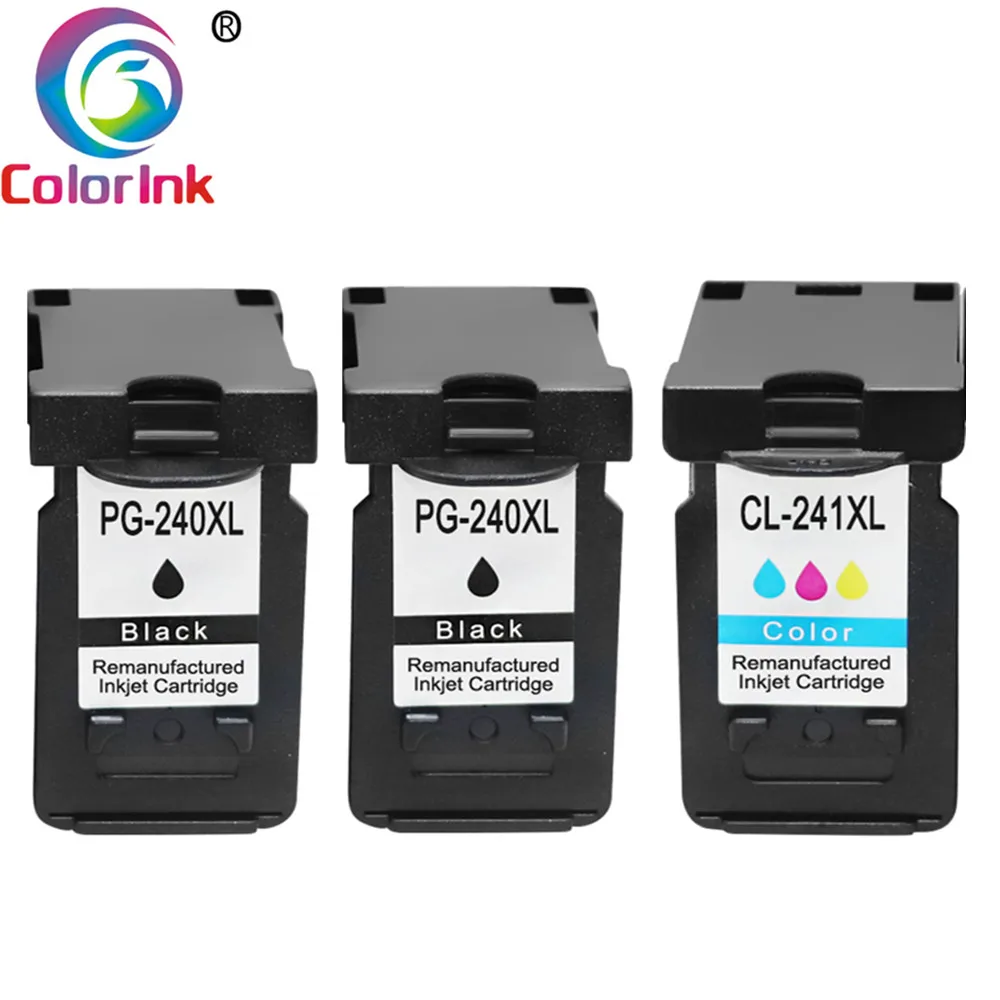 Цветной чернильный картридж для Canon PG-240XL 240XL 241XL принтера MG2120 MG2220 MG3120 MG3220 MX438 MX518 |