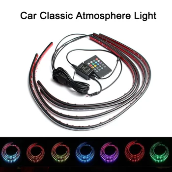 

Car Underglow Flexible Strip LED Remote Control RGB Decorative Atmosphere Light Neon Strip Light