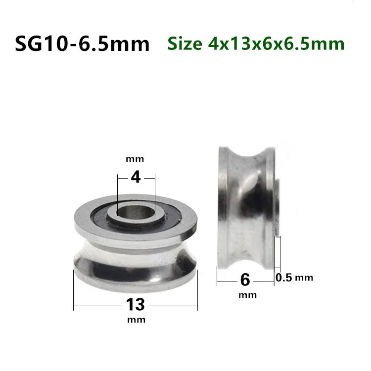 10 шт./20 шт. SG10 SG15 SG66 SG20 SG25 SG35 U паз шкив колеса шариковые подшипники направляющий роликовый подшипник(двойной ряд шариков